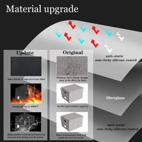 img 1 attached to 📦 Fireproof File Storage Box for Important Documents by Oterri - Thickened and Collapsible File Box with Lid for Large Capacity Car Trunk Storage, in Black (15.35×12.2×10.2 inch)