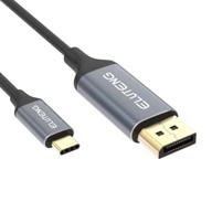 💻 4k 60hz usb-c to displayport cable 4ft - eluteng thunderbolt 3 to dp cable, gold-plated usb type c-dp for macbook pro, laptop, projector, tv, pc, and more logo