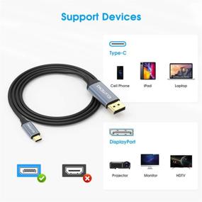 img 3 attached to 💻 4K 60Hz USB-C to Displayport Cable 4ft - ELUTENG Thunderbolt 3 to DP Cable, Gold-Plated USB Type C-DP for MacBook Pro, Laptop, Projector, TV, PC, and More