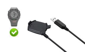 img 4 attached to 🔌 Enhanced Charging Cable for Garmin Approach S2 & S4 Watch - Charger and Data Sync Clip, 3.93FT/120CM Length