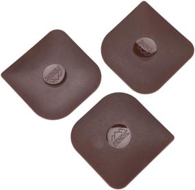 img 4 attached to 🍳 FENDIC Pan Scraper Plastic, Set of 3 Durable Dish Scraper Tools, Pot Scraper, Kitchen Pot Scrubbers for Effective Cleaning, Multifunctional Pan and Cast Iron Scraper for Home - Brown