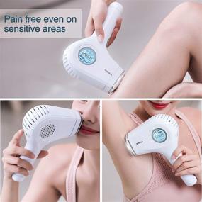 img 2 attached to ✨ VEME IPL Hair Removal: Ultimate Pain-Free Laser Device with Ice Cool & 2cm² Precision Head - For Men & Women, Facial & Whole Body Hair Remover - Bikini, Upper Lip, Armpits, Arms, Legs