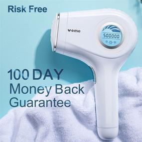 img 3 attached to ✨ VEME IPL Hair Removal: Ultimate Pain-Free Laser Device with Ice Cool & 2cm² Precision Head - For Men & Women, Facial & Whole Body Hair Remover - Bikini, Upper Lip, Armpits, Arms, Legs