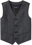 childrens place boys waistcoat black logo