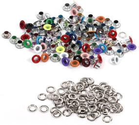 img 2 attached to Eyelets Grommets Metallic Scrapbooking Accessories Sewing