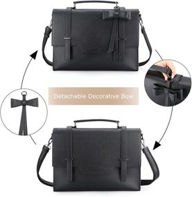 img 3 attached to 👜 ECOSUSI Women's Laptop Briefcase Messenger Bag - 15.6 Inch Satchel Handbag for Laptops