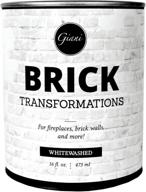 🎨 giani brick transformations whitewash paint - 16 oz pint for brick and fireplaces логотип