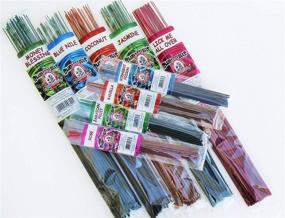 img 1 attached to 🌬️ Blunteffects Premium Hand-Dipped Incense - Set of 12 Scents, 12 Sticks Each - Total 144 Sticks (11") - 300g, 45+ Minutes per Stick