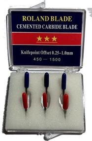 img 2 attached to 🔪 6-Pack Carbide Blade Combo: 3x 45° & 3x 60° Replacement Blades for Increased Cutter Compatibility