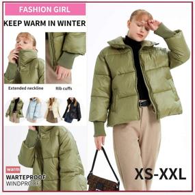 img 1 attached to Womens Puffer Jacket Oversize Padding