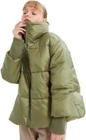 img 3 attached to Womens Puffer Jacket Oversize Padding