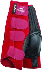 img 1 attached to 🐎 Enhance Performance with Professionals Choice Equine Ventech Slide Tec Skid Rear Leg Boot, Pair