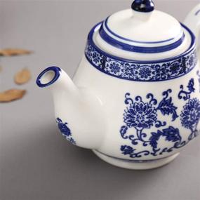 img 2 attached to 🌸 Ufengke Porcelain Ceramic Kungfu Flowers: Exquisite Chinese Floral Artwork