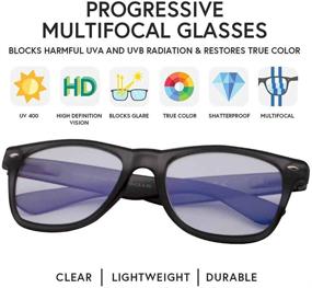 img 2 attached to 👓 Protective Progressive Rimini Reading Glasses: Blue Light Blocking Multifocal Computer Readers for both Women and Men