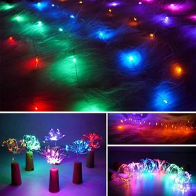 img 1 attached to 🍷 Wine Bottle String Lights: 18 Pack of 20 LED 2M Fairy Lights with Cork - Ideal for DIY Party Wedding Table Centerpieces Décor in 6 Colors