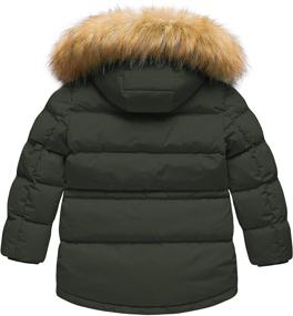 img 3 attached to CREATMO US Boy's Winter Parka: Water Resistant Hooded Puffer Fleece Lined Jacket Coats - Ultimate Protection and Warmth