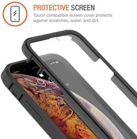 img 2 attached to 📱 Trianium Duranium Series Holster Case for iPhone Xs Max 2018 - Gunmetal | Heavy-Duty Protection with Rotating Belt Clip & Kickstand | Scratch Resistant & Shock Absorption