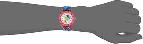 img 3 attached to 🐶 DISNEY Boys' Blue Puppy Dog Analog-Quartz Watch - Nylon Strap, Model WDS000427, Size 16