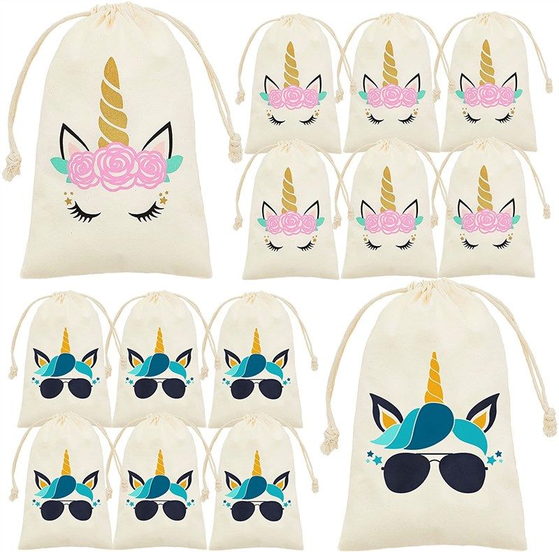 unicorn party favor bags kids 로고