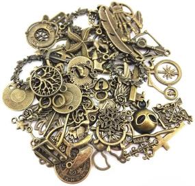 img 4 attached to 🏺 Variety of Antique Pendant Crafting Supplies