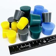 🔌 premium 20pc high temp silicone rubber plug kit for powder coating & custom paint- extra large size- supplies and tools included logo