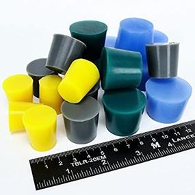 img 1 attached to 🔌 Premium 20pc High Temp Silicone Rubber Plug Kit for Powder Coating & Custom Paint- Extra Large Size- Supplies and Tools Included