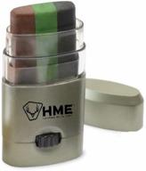 🎭 hme products 3 color camo face paint stick: blend into your surroundings with ease! logo