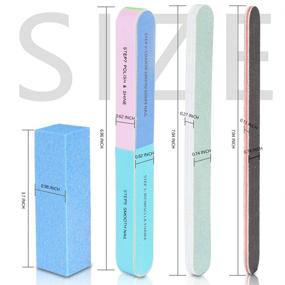 img 3 attached to FANDAMEI 20PCS Professional Nail Files and Buffers: Rectangular Buffer Block & 100/180 Grit File, 7-Way File & Nail Polishing Buffer - Nail Care Toolkit