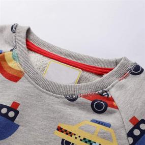 img 2 attached to 🌈 BTGIXSF Rainbow Crewneck Boys' Sweatshirt – Fashion Hoodies & Sweatshirts for Stylish Boys