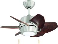 🔥 litex industries ga24bnk6l gaskin sleek 24" ceiling fan - brushed nickel finish, 6 reversible blades in glazed cherry/driftwood, ul rated logo