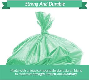 img 2 attached to 🌿 Reli. Compostable Trash Bags 6-10 Gallon - 100 Count | Eco-Friendly Green Compost Bags for 6-10 Gallon Capacity | ASTM D6400 Certified | Reliable Garbage Bags (6 Gal - 10 Gallon)