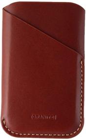 img 1 attached to 👜 Premium Granite Leather Sleeve Pouch Card Case for Palm Phone - Stylish Brown Protection