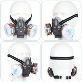 img 3 attached to 🌪️ Enhanced Safety Reusable Respirator for Asbestos Painting - Optimal Occupational Health & Safety Solution