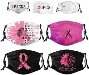 img 4 attached to Breast Cancer Face Mask Reusable