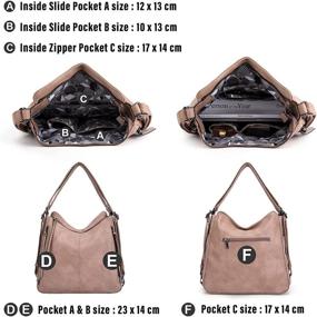 img 1 attached to Versatile Fashion Backpack: Convertible Handbag, Satchel, and Shoulder Bag for Women with Wallet