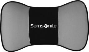 img 4 attached to 🚗 Подушка для шеи для автомобилей и внедорожников от SAMSONITE - повышает комфорт, из 100% чистого пены с эффектом памяти, универсальная подголовниковая подушка для большинства транспортных средств.