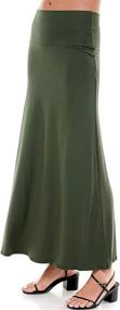 img 2 attached to 👗 Stylish and Comfortable Azules Women's Rayon Span Skirt - Perfect Addition to Women's Clothing and Skirts