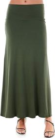 img 4 attached to 👗 Stylish and Comfortable Azules Women's Rayon Span Skirt - Perfect Addition to Women's Clothing and Skirts