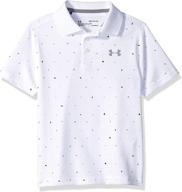 👕 enhanced performance novelty polo for boys by under armour logo