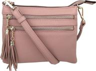 👜 stylish multi-zipper crossbody handbag with tassel accents for women: handbags & wallets logo
