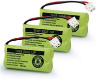 baobian bt183342/bt283342 2.4v 400mah ni-mh batteries for cs6709 cs6609 cs6509 cs6409 el52100 el50003 cordless phones (3 pack) logo