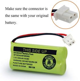 img 2 attached to BaoBian BT183342/BT283342 2.4V 400mAh Ni-MH Batteries for CS6709 CS6609 CS6509 CS6409 EL52100 EL50003 Cordless Phones (3 Pack)