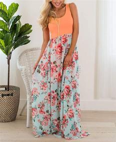 img 3 attached to 👗 Astellarie Mother and Daughter Matching Floral Beach Maxi Dresses with Pockets for Easter and Mother's Day