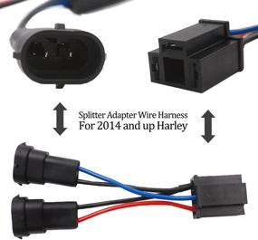 img 1 attached to 🔌 BeltandRoad Dual Beam Headlight Splitter Harness Adapter: Enhance HD Road Glide Street Glide with H4 Splitter for Dual Beam Headlights H4 to H9/H11