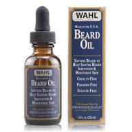 wahl premium beard oil: 10 essential oils for skin & beard hydration- manuka, meadowfoam seed, clove, moringa- 1 fl oz logo