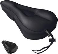 🚴 zacro gel bike seat cover - comfortable bike cushion seat cover with water & dust resistant protection - exercise bike seat cushion for men and women - compatible with peloton, spin bike, indoor and outdoor cycling logo