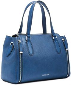 img 1 attached to Stylish Calvin Klein Elaine Bubble Lamb Novelty Satchel: A Fashionable Must-Have!