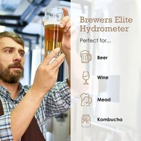 img 1 attached to 🍺 Brewer's Elite Hydrometer Combo with Protective Hard Case
