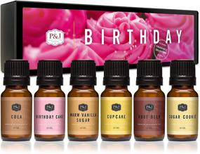 img 1 attached to 🎂 P&J Trading Fragrance Oil Birthday Set - Scented Oil for Soap Making, Diffusers, Candle Making, Lotions, Haircare, Slime, and Home Fragrance