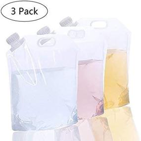 img 2 attached to 🎒 Convenient & Durable 5L AMACASE Collapsible Water Container Bag - Ideal for Backpacking and Camping [3 Packs]